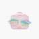 Lunch Bag-Wings With Glitter-Printed--1 Cmprt-Printed (Polyester) Pink \ 24.5X10X21