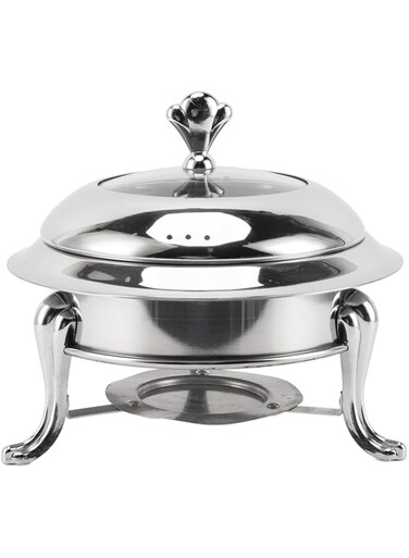 Sorandy Chafing Dish Buffet Set, Round Buffet Warmer, Buffet Servers and Warmers Chaffing Servers with Lid, Stainless Steel, Fuel Heating Portable Catering Server for Wedding, Parties