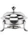 Sorandy Chafing Dish Buffet Set, Round Buffet Warmer, Buffet Servers and Warmers Chaffing Servers with Lid, Stainless Steel, Fuel Heating Portable Catering Server for Wedding, Parties