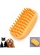 NiCoLa Dog Bath Brush, Pet Shower Bath Brush, Pet Silicone Shampoo Brush for Long Short Haired Puppy Washing Grooming (Orange)