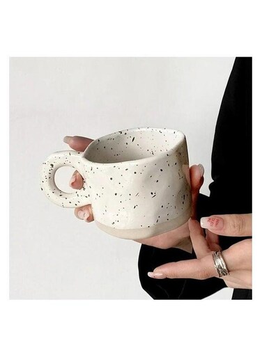 Ceramic Coffee Mug with Handle, Tea for Drinks, Cappuccino, Latte, Espresso,White