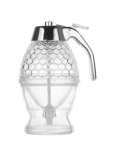 200ML Honey Dispenser Jar Container Cup Portable Acrylic Squeeze Storage Pot Juice Bee Drip Bottle Cooking Tool Craft