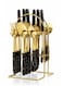 24pcs Cutlery Set with Stand   Table Spoon Table Fork Teaspoon and Table Knife