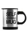 Stirring Mug Silver/Black 11.5 x 8.8cm
