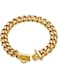 W/W Lifetime Gold Dog Chain Collar Walking Metal Chain Collar with Design Secure Buckle,18K Cuban Link Strong Heavy Duty Chew Proof for Large Dogs(19MM, 20")