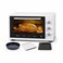 36L Electric Oven 1300W with Rotisserie, Timer &amp; Thermostat, Baking Tray &amp; Grill Rack White