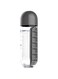 Dubai Gallery Water Bottle With Daily Pill Box Organizer 600 Ml Grey/Clear