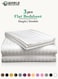 3 Piece Luxury White Striped Bed Sheet Set with 1 Flat Sheet and 2 Pillowcases for Hotel and Home Crafted from Ultra Soft and Breathable For All Seasons Microfiber for Year-Round Comfort (Single/Double)