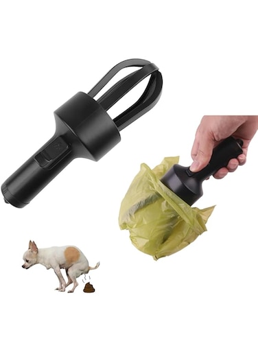 Portable Dog Poop Scooper Set with Holder &amp; Claw Clip, Pooper Bag Dispenser Claw Poop Scooper for Dogs, Lightweight Dog Walker Waste Picker for Small Medium Large Dogs（Without Bag）