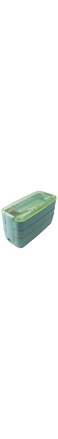 Aiwanto 3-Layers Bento Box Food Container Eco-Friendly Wheat Straw Material Leak Proof Lunch Box Microwavable Food Container 900ml
