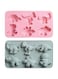 ELECDON Mold Tray, Cute Dinosaur Silicone Cake Molds Kid' s Cartoon Dino Chocolate Gummy Mold Tray 6 Grids DIY Handmade Soap Different Shapes Candy Fondant Mould Baking Decorating Tools 2 Pcs