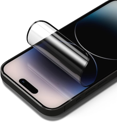 Muzz 3D Impact Clear Glossy Screen Protector for iPhone 16 Pro Max, Ultra Impact Protection, 3D Curved Edges, Full Coverage (Clear Glossy, iPhone 16 Pro Max)