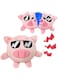 3 in 1 Squeaky Plush Pink Pig, Dog Toys for Aggressive Chewers, Rip &amp; Reveal Interactive Stimulating Crinkle Pet Chew Toy for Boredom, Enrichment, Puppy Teething, Small, Medium &amp; Large Breed