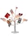 Tazweeq Clip Photo Holders Tree with LED Lights, Tabletop Display Tree with 12 Clear Clips for Christmas Cards, Memos, Photos, and More, Elegant and Versatile Home D&eacute;cor for Any Occasion