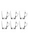 6-Piece Vega Mug Set Clear 6x250ml
