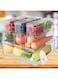 Viewstar 10 Pack Fridge Organizers, Stackable Refrigerator Organizer Bins with Lids, BPA-Free Clear Fridge Storage Containers for Fruit, Vegetable, Food, Drinks, Cereals, Storage Bins
