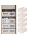 5PCS Clothes Storage Box, Storage Containers with Clear Window, Large Storage Boxes Baskets for Organizing Clothing, Jeans, Toys, Books, Shelves