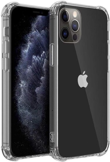 Muzz Crystal clear Cover Case For iPhone 12/12 Mini / 12 Pro /12 Pro Max Case,[Shock Absorption] with Transparent Soft TPU Gel Bumper (clear) (Iphone 12 Pro Max (6.7 Inch))