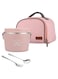 Electric Lunch Box with Fork Spoon and Carry Bag,1.2L Electric Stainless Steel Lunch Box Food Container