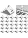 NALACAL 920158 Freezer Shelf Clip,Stainless Steel Shelf Clip for Refrigerator,Freezer Cooler Shelf Support,Replacement Shelf Square Buckles Clips (16)