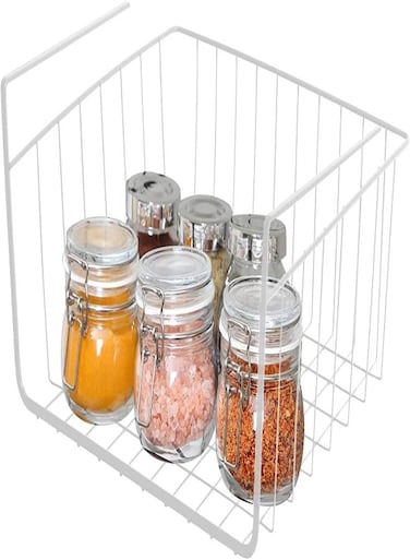 Kitchen Under Shelf Storage Basket Large - 16 Lightweight Metal Organizer Rack