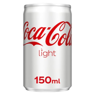 Coca-Cola Light Carbonated Soft Drink Can, 150ml