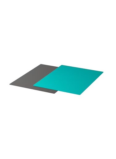 chopping board, dark grey/dark turquoise28x36 cm