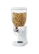 Nessan White Cereal Dispenser Dry Food countertop Kitchen Tools Storage Container, Dry Food Dispenser