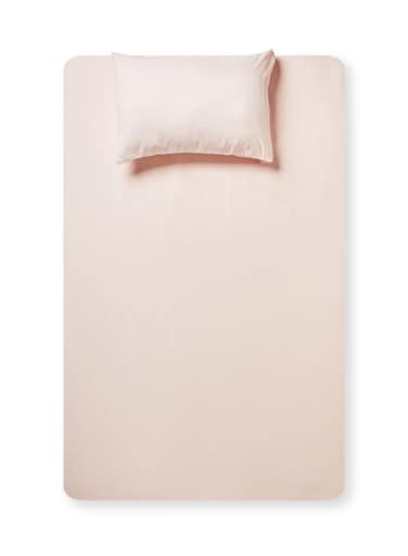 2- Piece Fitted Bedsheet Set Twin Size Microfiber Taupe