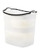 Portal AE Plastic Laundry Basket, Multi-Purpose Laundry Bin with a Slit Break Resistant,White