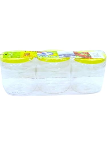 AL ARQAM 1.5L Plastic Round Storage Jar Air-Proof Transparent Jar Healthier Choice, Airtight Sealed Container(3PCS PACK)
