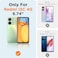 Xiaomi Redmi 13C 4G, Poco C65 Slim Rubberised Back Cover, Velvet Lining, Matte Silicone Case, (Blue)
