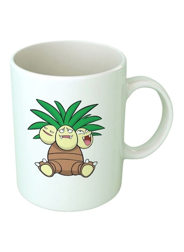 Print Pok&Atilde;&copy;mon Exeggutor Printed Mug White/Green/Brown