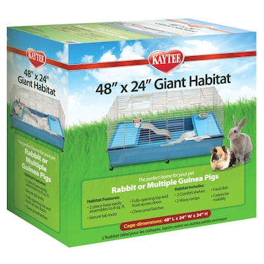 KAYTEE  KT MFH 48X24 2PC GIANT HABITAT W/CASTERS MFH AND OPEN LIVING HABITATS