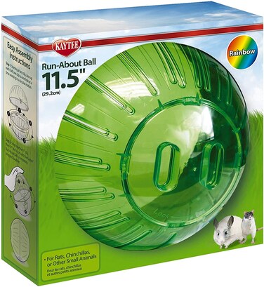 KAYTEE  KT RUN-ABOUT BALL GIANT RAINBOW 4/11.5IN BALLS AND WHEELS