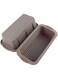 Bread and Loaf Tin,1lb Silicone Non-Stick Bread Baking Tray,8.5inch Bread Baking Moulds Tins,Non-Slip Hand Design Loaf Pan,Bread Pan,BPA-Free,Dishwasher Safe(Grey, 2-PCS)