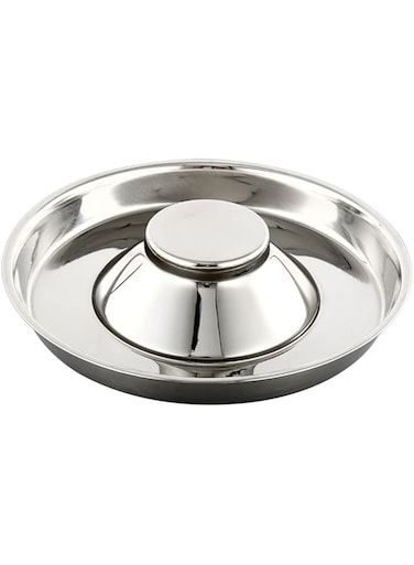 Joyzzz Stainless Steel Pet Bowl, Puppies and Kittens Weaning Bowls, Dog Food and Water Feeding Bowl with Anti-Rollover Design, Puppy Feeders for Multiple Puppies, for Puppy and Cat