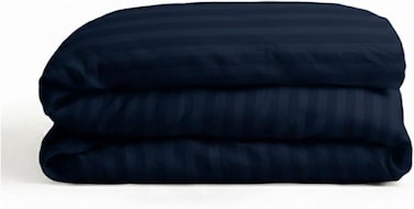 ZONE Multi-Colored Luxury Stripe Duvet Cover - Navy, Queen (220x240)