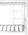 INFINI HOMES Steel Metal Bunk Bed with Ladder (Double, Grey, 190 X 90 X 175 CM)