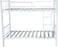 INFINI HOMES Steel Metal Bunk Bed with Ladder (Double, Grey, 190 X 90 X 175 CM)