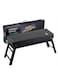 COOLBABY Portable Barbecue Grill Charcoal Grill Foldable OutdoorHouseholdCamping BBQ Equipment, Stainless Steel Oven(Black)