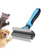 Beauenty Pet Grooming Brush,Pet Comb Professional 2-in-1 Dog Comb Cat Comb,Extra Wide Dog Grooming Brush,Pet Safe Grooming Tool,Medium And Long Haired Cats Dogs Brush For Shedding