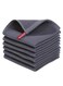6 PCS Cotton Waffle Weave Kitchen Dish Cloths, Ultra Soft Absorbent Quick Drying Dish Towels, 12x12 Inches Dark Grey