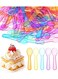 Multi-Color Mini Disposable Plastic Spoons for Ice Cream, Cake, Desserts &amp; Party