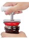 Stainless Steel Energy-Saving Flexible Spiral Gear Jar Opener With Abs Rotate Handle, Suitable For Opening 1-4 Inches Bottle Can