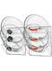 Simple Houseware Cabinet Door/Wall Mount Pot Lid Organizer Rack, 2 Pack (9.5" W x 4.5" D x 11.5&rdquo;H each), Chrome
