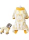 PLUSHCEWT Fleece Dog Jumper,Dog Sweaters,Pullover Sweater with D-ring,Soft Sweatshirt with Leash Hole,Soft Fuzzy Dog Clothes,Winter Dog Fleece Jacket Coat for Small Dogs Yorkie Chihuahua (Yellow, M)