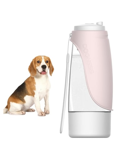 Dogness Water Bottle With Food Storage-Pink