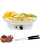 SPNOR Electric Fondue Pot Set - Chocolate Fondue Kit - Temperature Control, Detachable Serving Trays, &amp; 2 Roasting Forks - Gift Set &amp; Date Night Idea. Serve at Movie Night or Game Night.