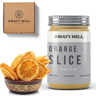 AWAFI MILL Dried Orange Slices - Premium Quality - Bursting with Citrus Flavor - Rich in Vitamin C - Perfect Snack and Culinary Accent (Bottle of 50 gram / 1.7 Oz)